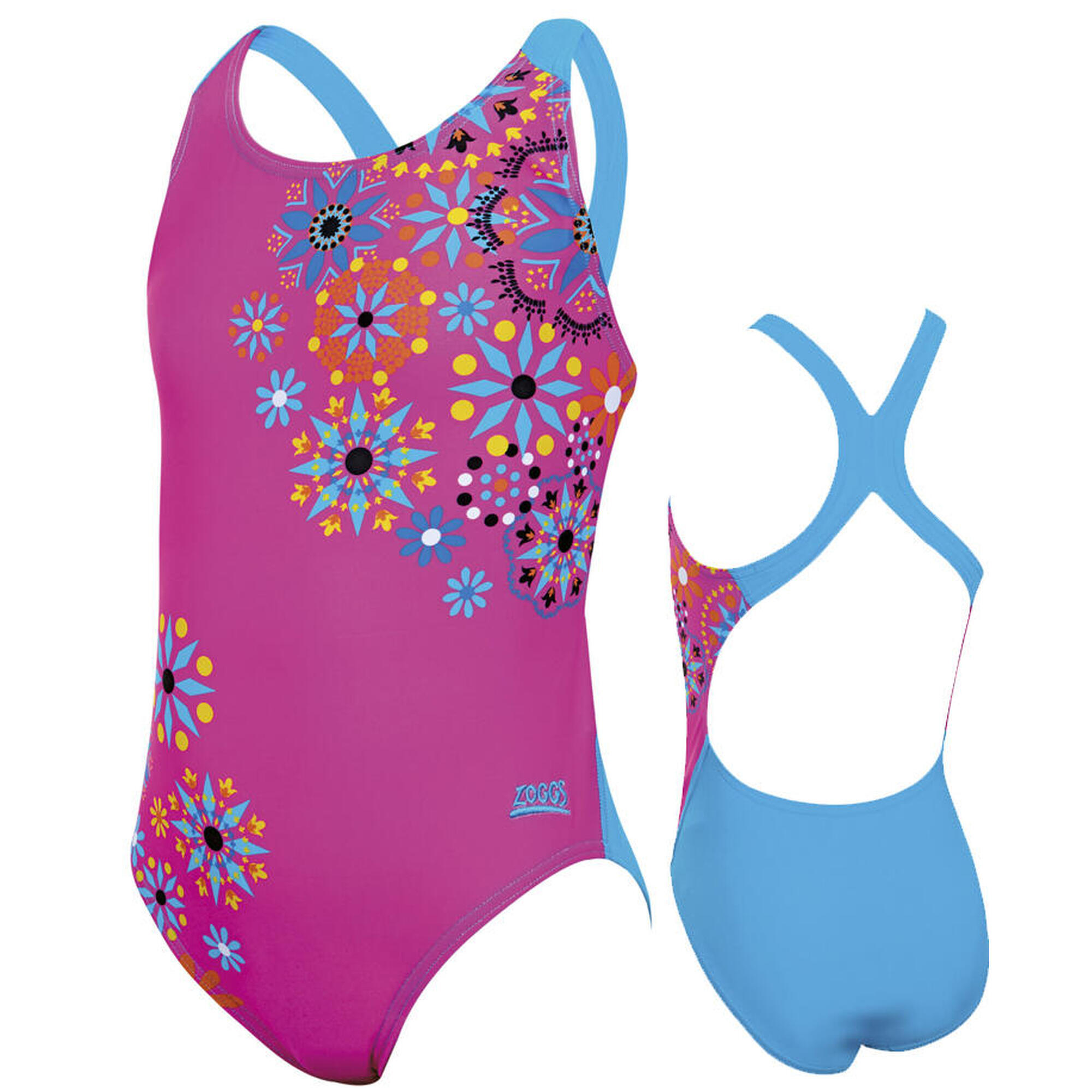 Girl Swim Suit - Pink/Blue
