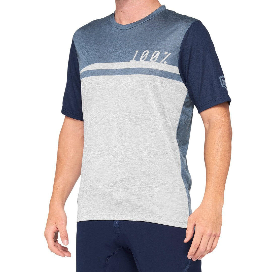 100 Percent AIRMATIC Jersey - Steel Blue/Grey