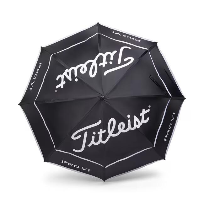 雙層高爾夫球雨傘 - 黑色