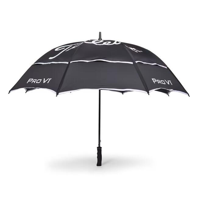 雙層高爾夫球雨傘 - 黑色
