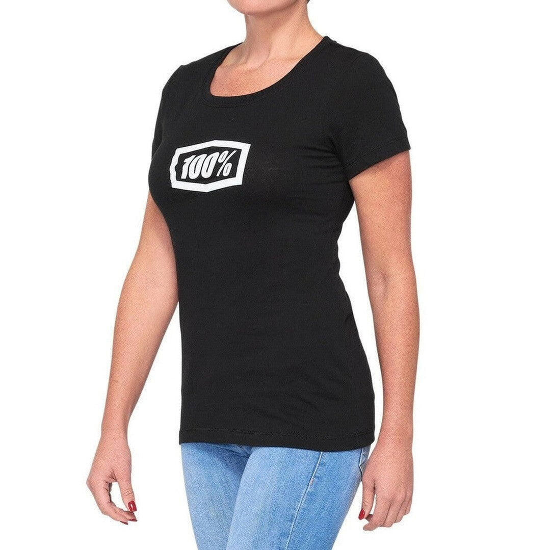 100 Percent ICON Womens T-Shirt Black