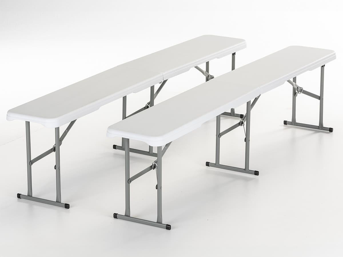 Set 2x panche pieghevoli - Masi - portata fino a 300 kg - 180×23×43cm(2x) 2/7