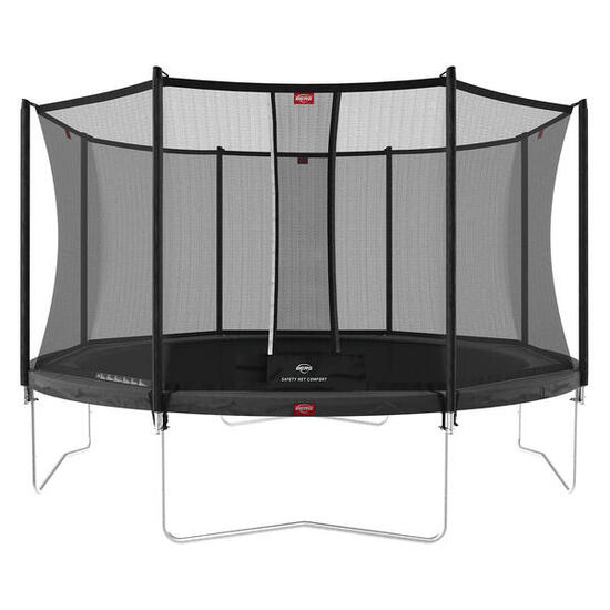 Trampoline+Filet de sécurité BERG Favorit Regular Ronde 430 Gris argenté