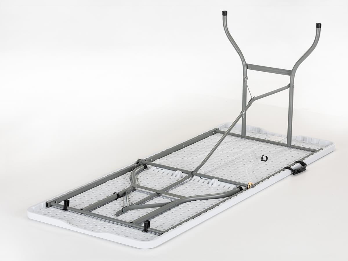 Table de camping Masi - Pliable - 180 × 74 × 74 cm - Acier/HDPE - Max 200 kg 6/7