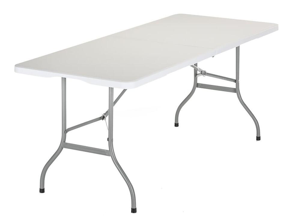 Stół kempingowy składany Masi, 180 x 74 cm, biały, do 200 kg
