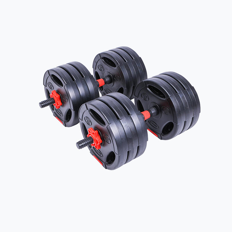 Set gantere adulți Hybrid Dumbbell/Barbell, Negru