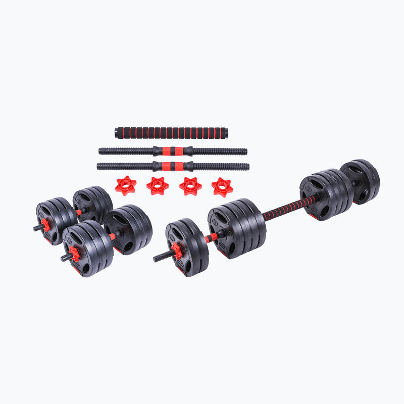 Set gantere adulți Hybrid Dumbbell/Barbell, Negru