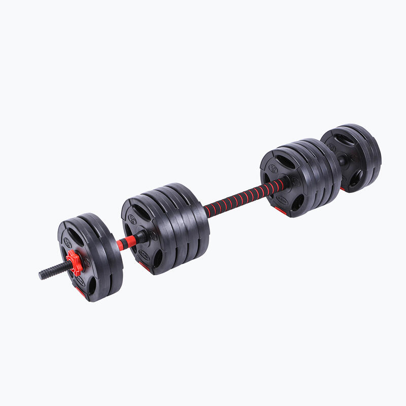 Set gantere adulți Hybrid Dumbbell/Barbell, Negru