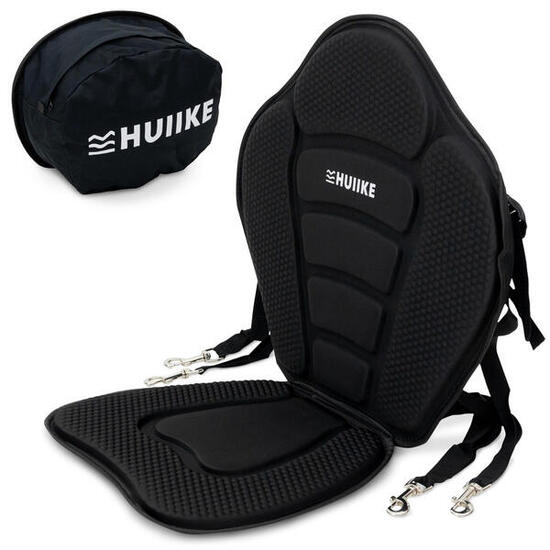 Sedile Sup e Kayak Regolabile HUIIKE Nero Imbottito Standard