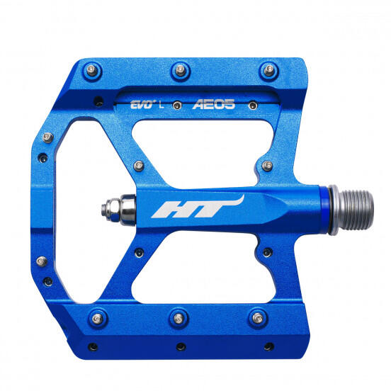 Pedales planos HT AE05 Azul 4/7