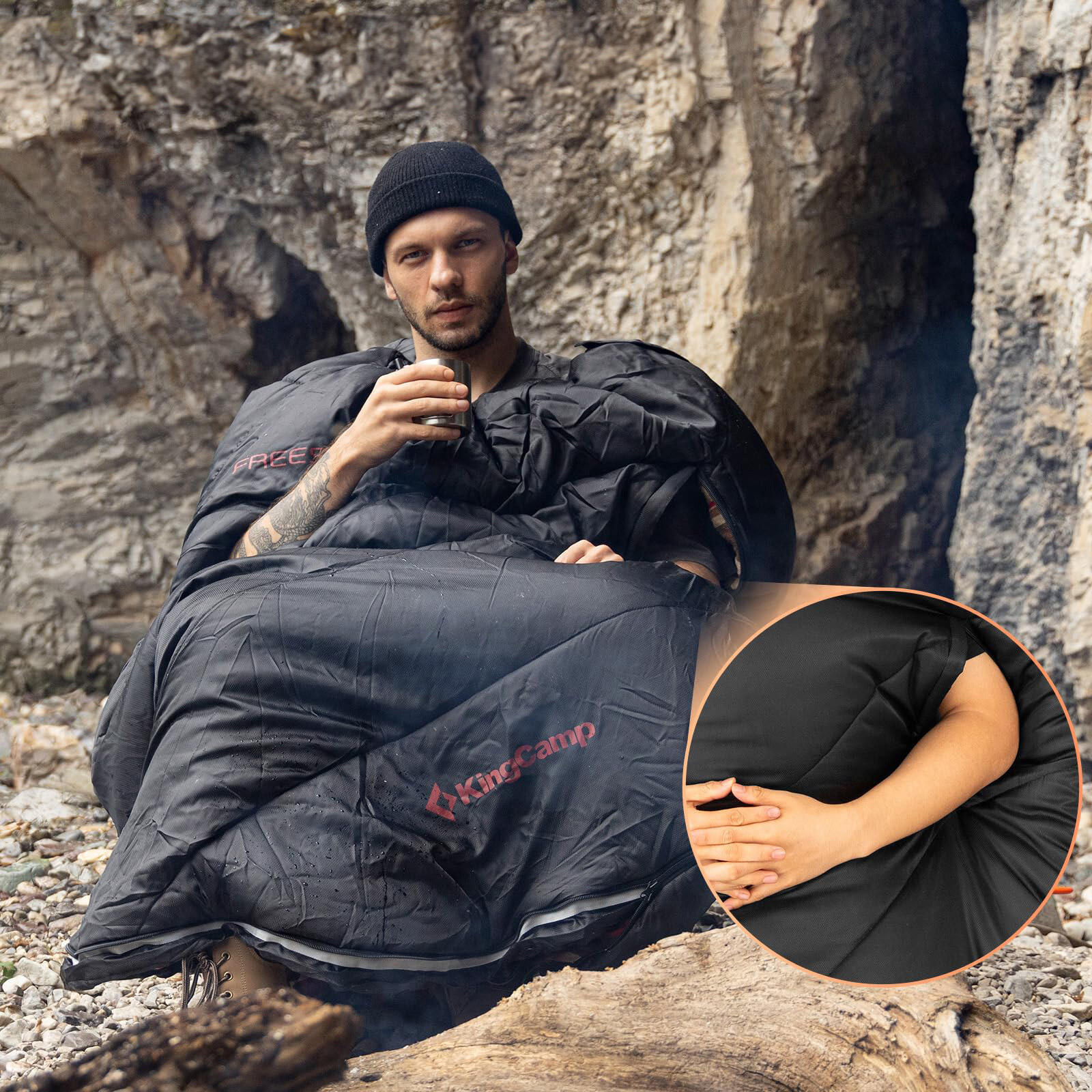 Coperta sacco a pelo Freespace 300 invernale XL Ampio cotone -13 5/5