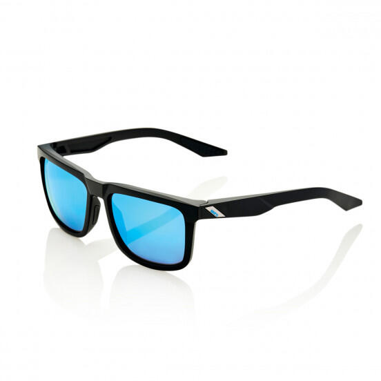 100% Occhiali Blake Matte Black-HiPER Blue Multilayer Mirror Lens