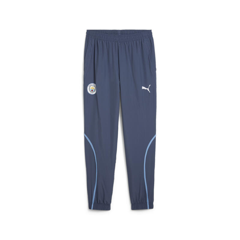 Pantalon d’avant-match tissé Manchester City Homme PUMA Inky Blue Team Light