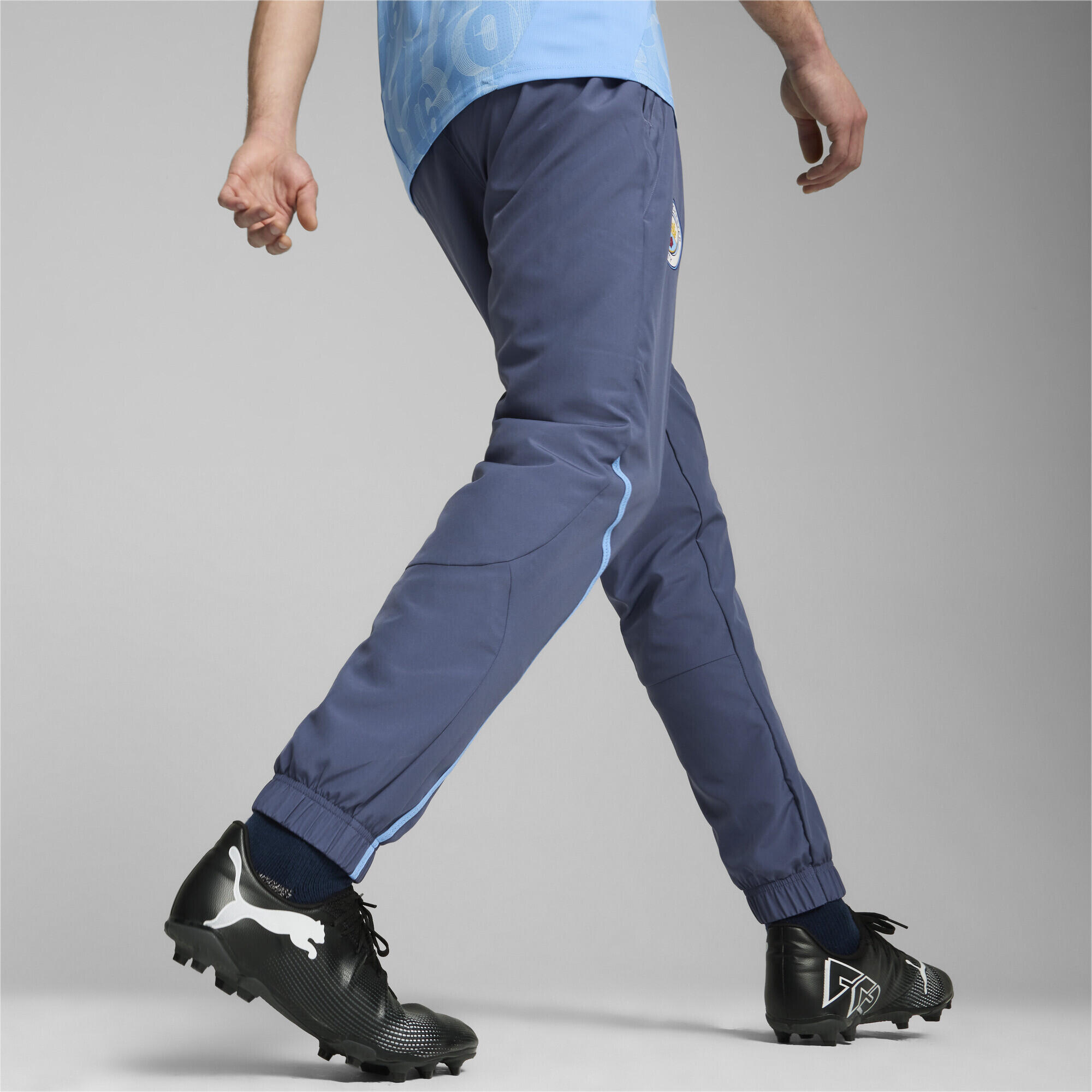 Pantalon d’avant-match tissé Manchester City Homme PUMA Inky Blue Team Light 7/7