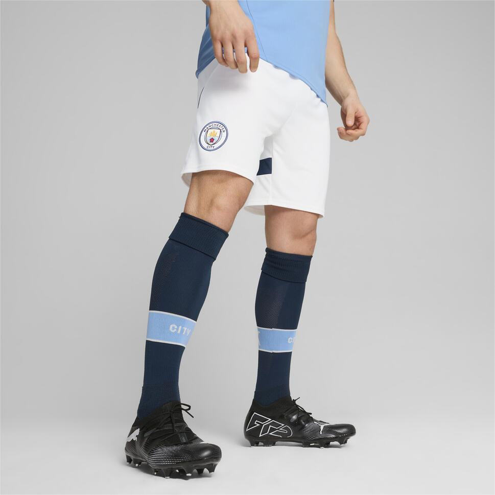 Męskie szorty Manchester City 24/25 PUMA White Marine Blue