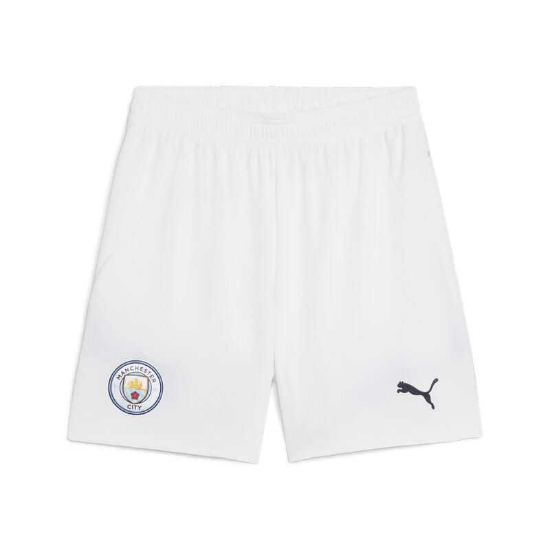 Shorts Manchester City 24/25 Niño PUMA White Marine Blue