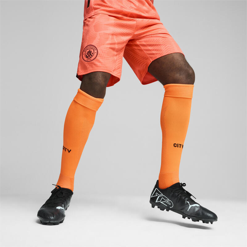 Manchester City 24/25 keepersshort voor heren PUMA Neon Sun Orange