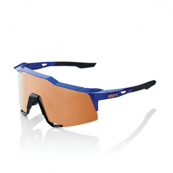 100% Glasses Speedcraft Gloss Cobalt Blue-HiPER Copper Mirror Lens