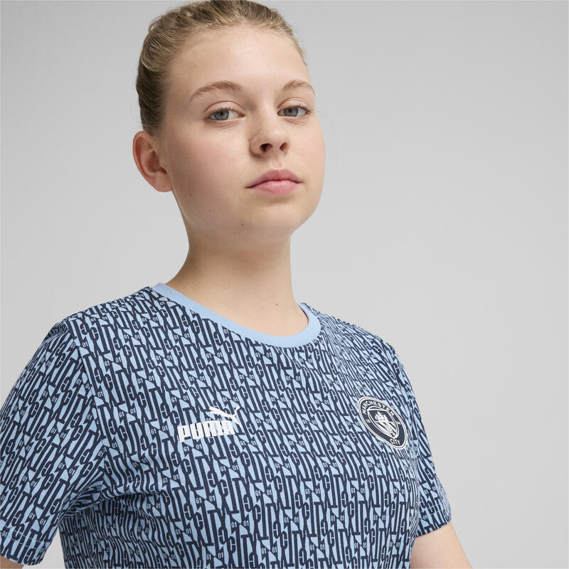 Manchester City ftblCULTURE T-shirt met all-over-print voor jongeren PUMA