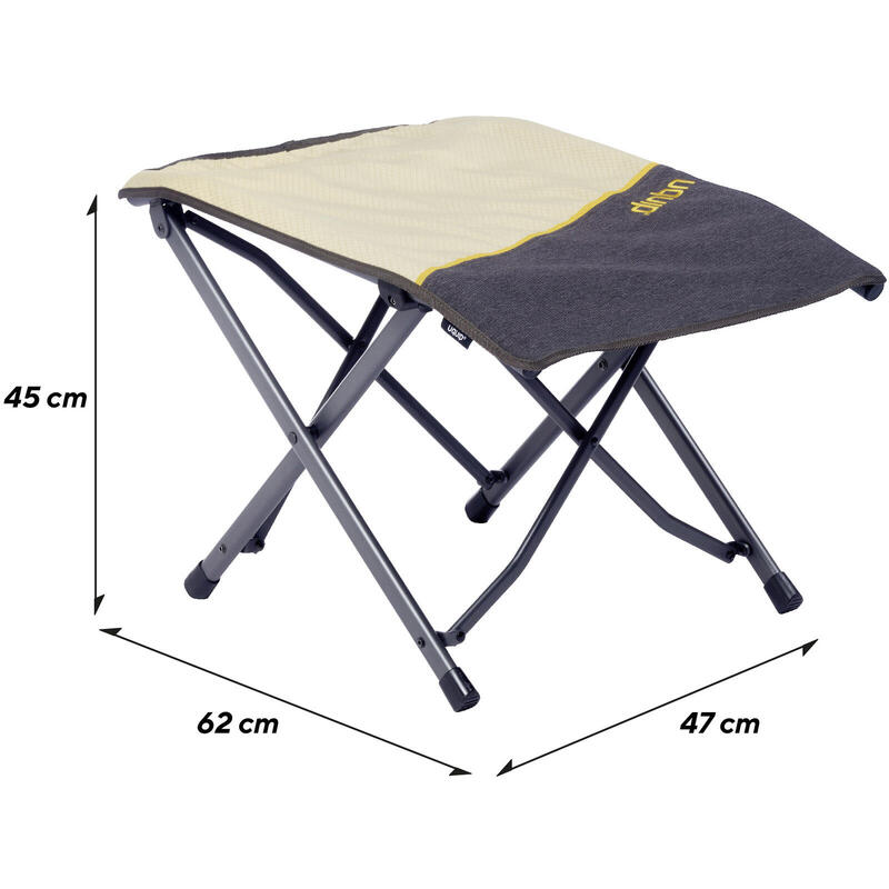 Repose-pieds Finley Camping Chaise pliante Acier