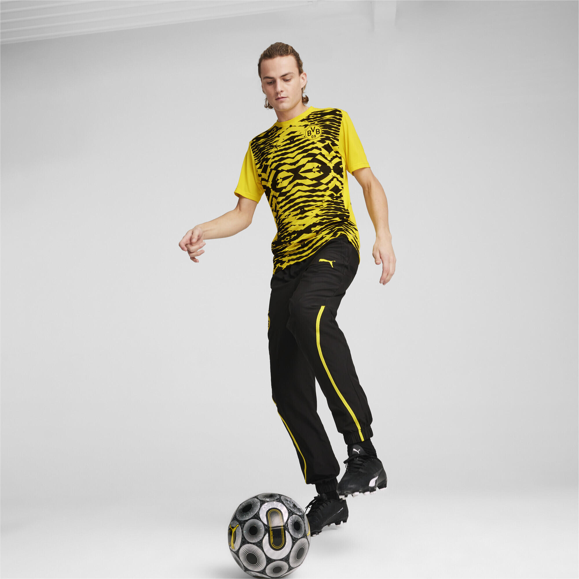 Maglia pre-partita Borussia Dortmund a maniche corte da uomo PUMA 4/7