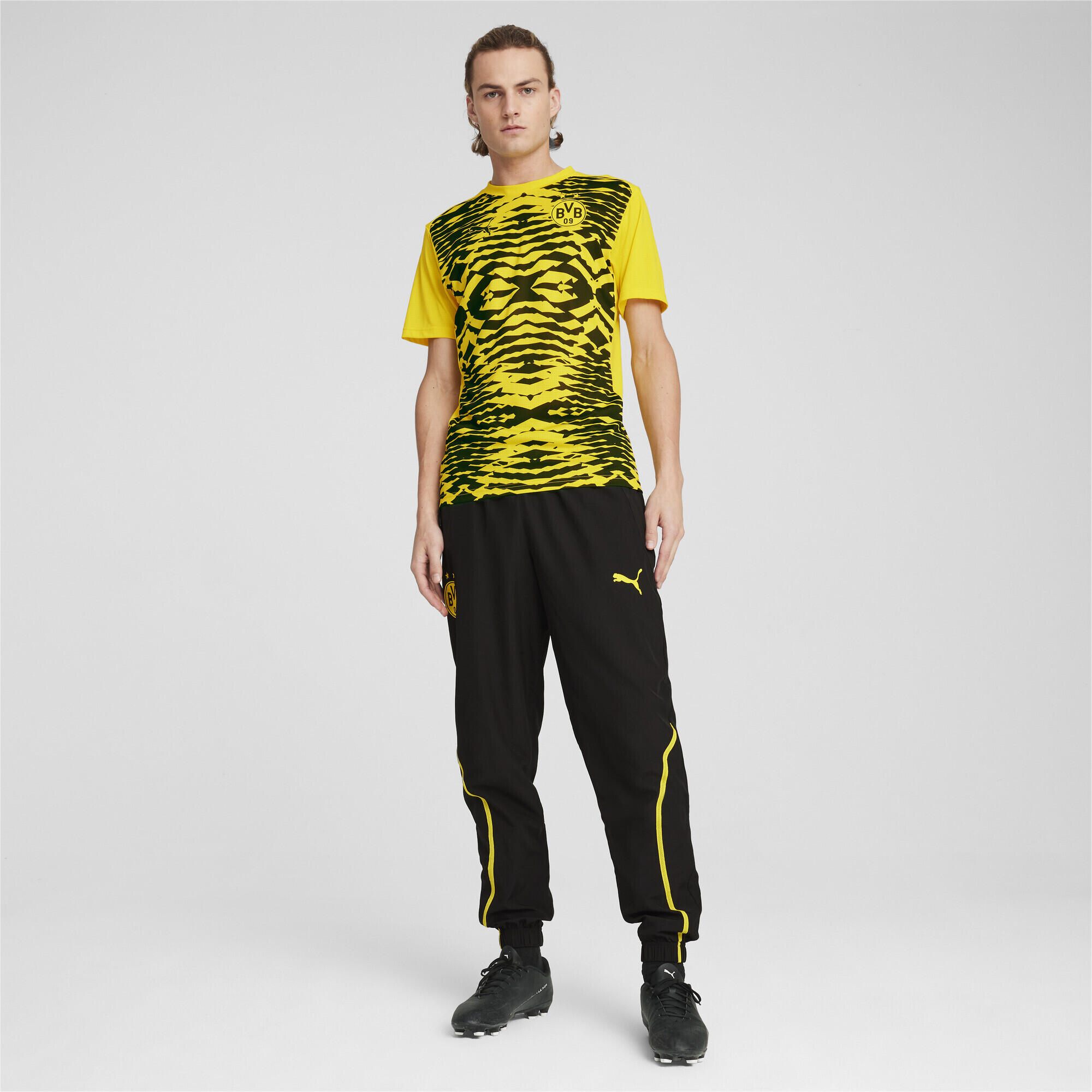 Maglia pre-partita Borussia Dortmund a maniche corte da uomo PUMA 6/7