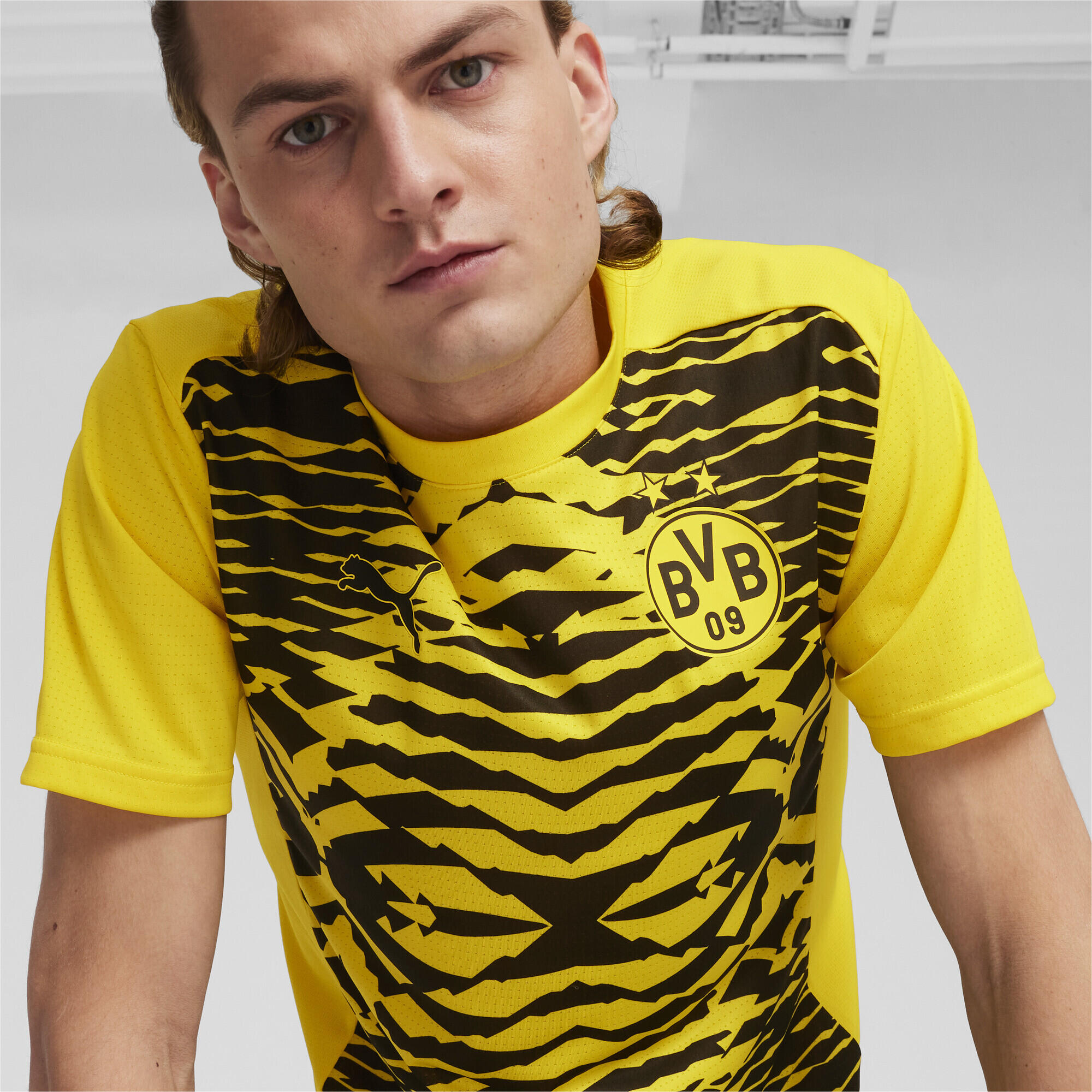 Maglia pre-partita Borussia Dortmund a maniche corte da uomo PUMA 3/7