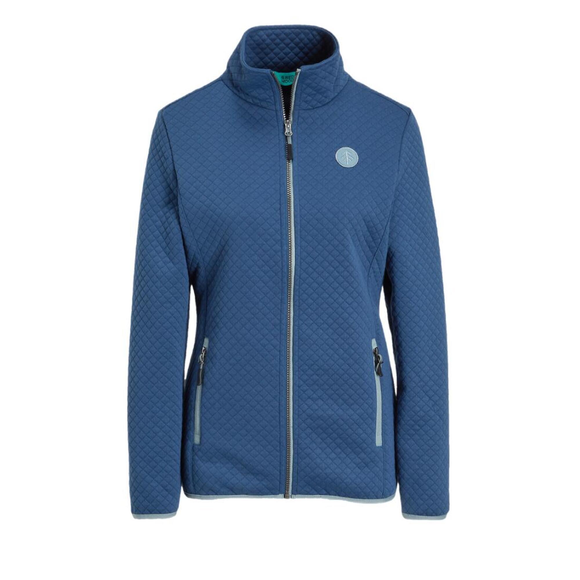 Redwood - Veste Polaire Pour Femme - Redwood - Carry Diamond Fleece Vest - Dark Blue - Polaire - Bleu - 44 L - Decathlon