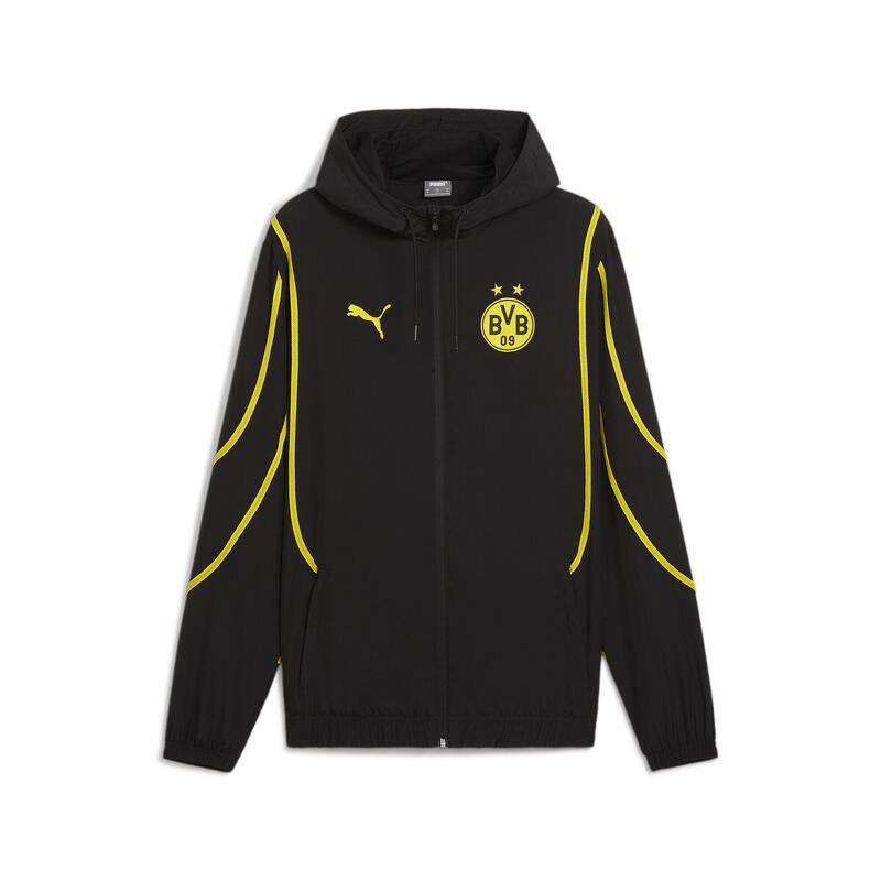 Chaqueta prepartido tejida Borussia Dortmund Hombre PUMA Black Faster Yellow