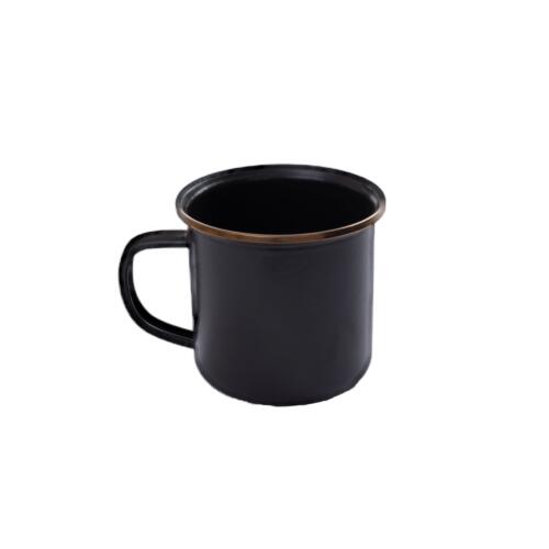 Set De Tasses En Émail 2 Pcs Charcoal