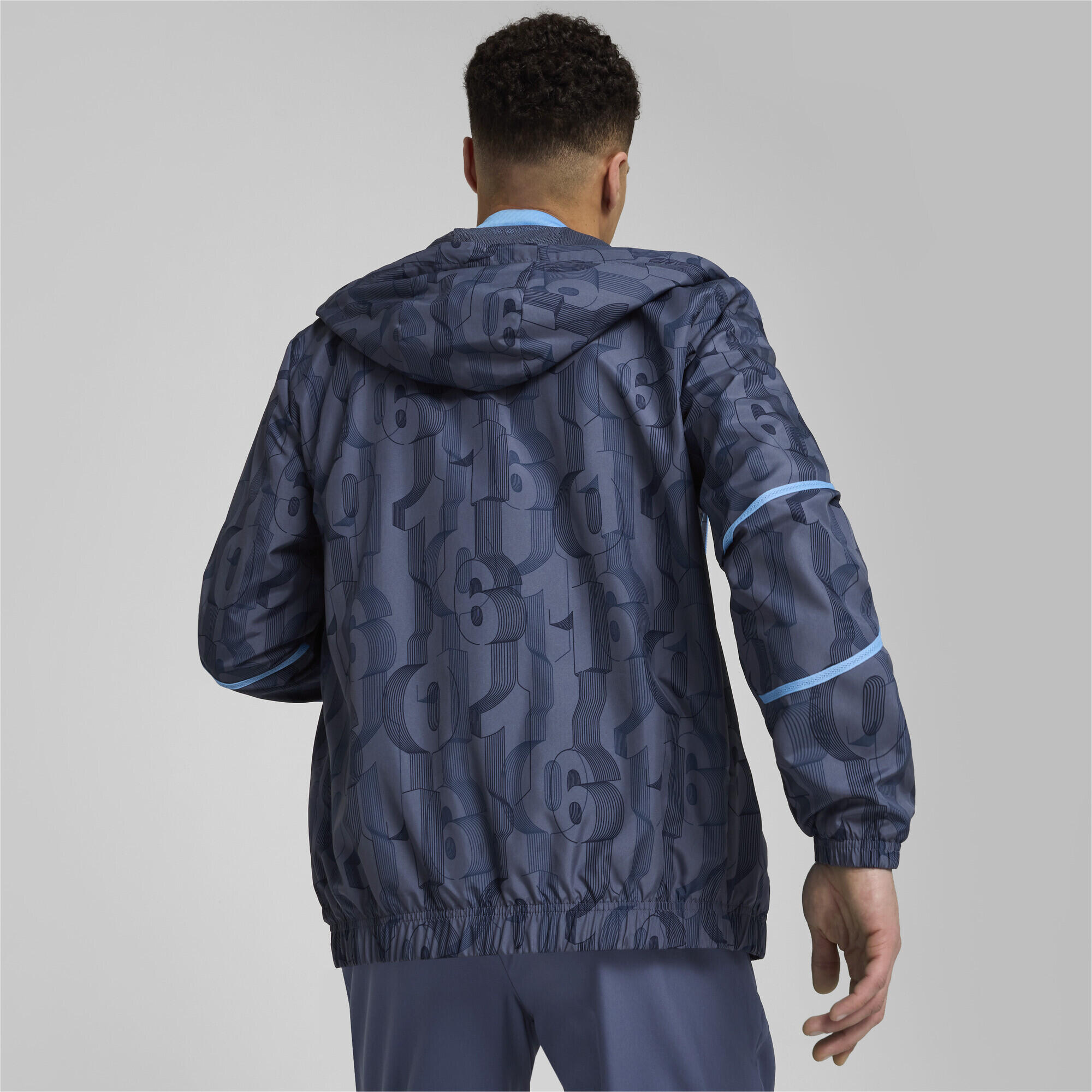 Veste d’avant match tissée Manchester City Homme PUMA Inky Blue Team Light 7/7