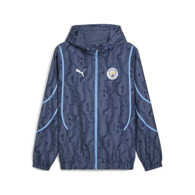 Chaqueta prepartido tejida Manchester City PUMA Inky Blue Team Light