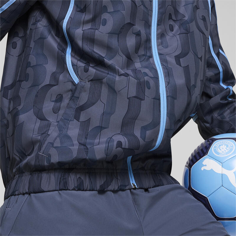 Chaqueta prepartido tejida Manchester City PUMA Inky Blue Team Light