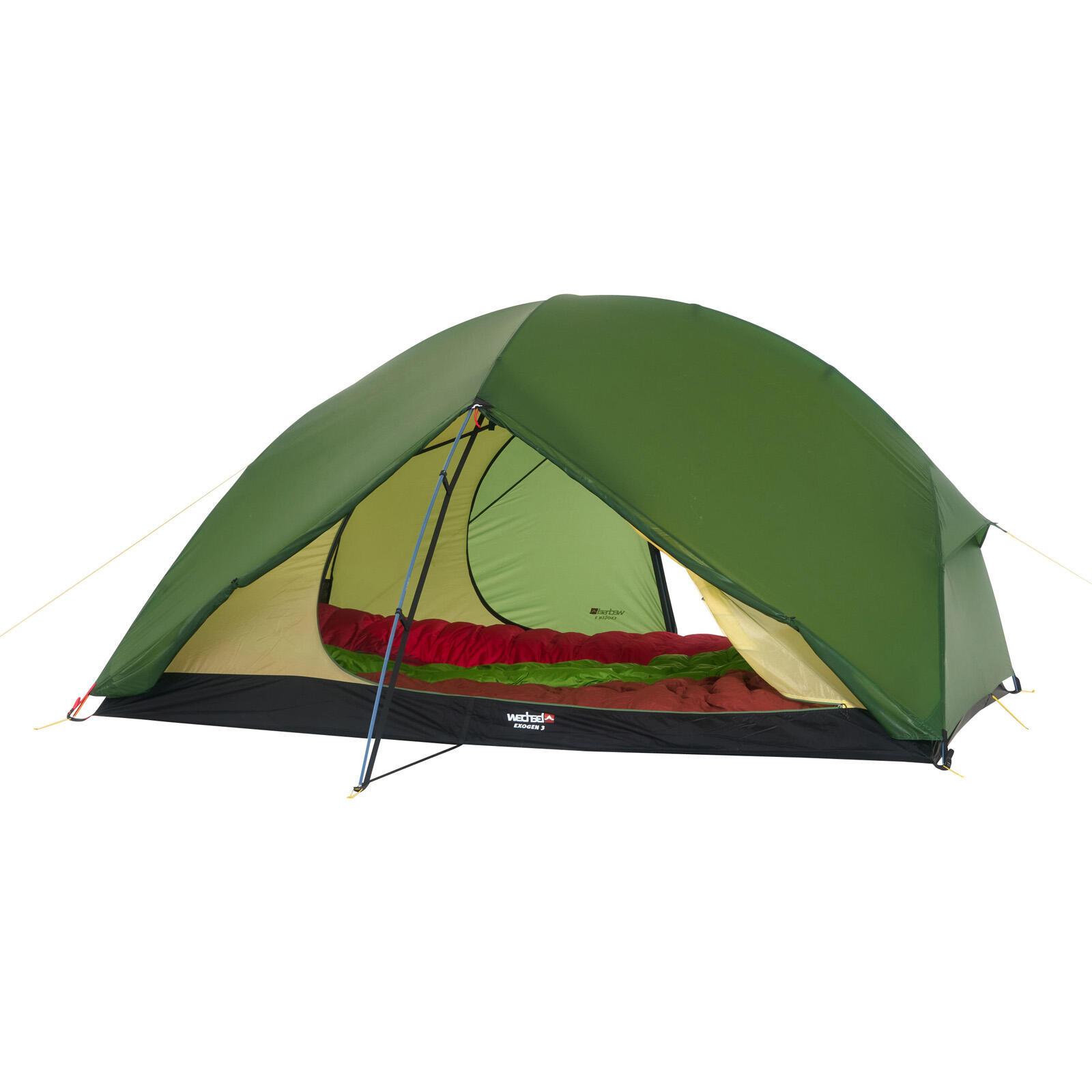 Trekkingzelt Exogen 3 Personen Geodät Camping Fahrrad Biwak Zelt 2,5 kg 5/7