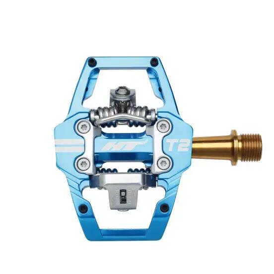 HT Components T2 Titanium Marin Blue Automatic Pedals