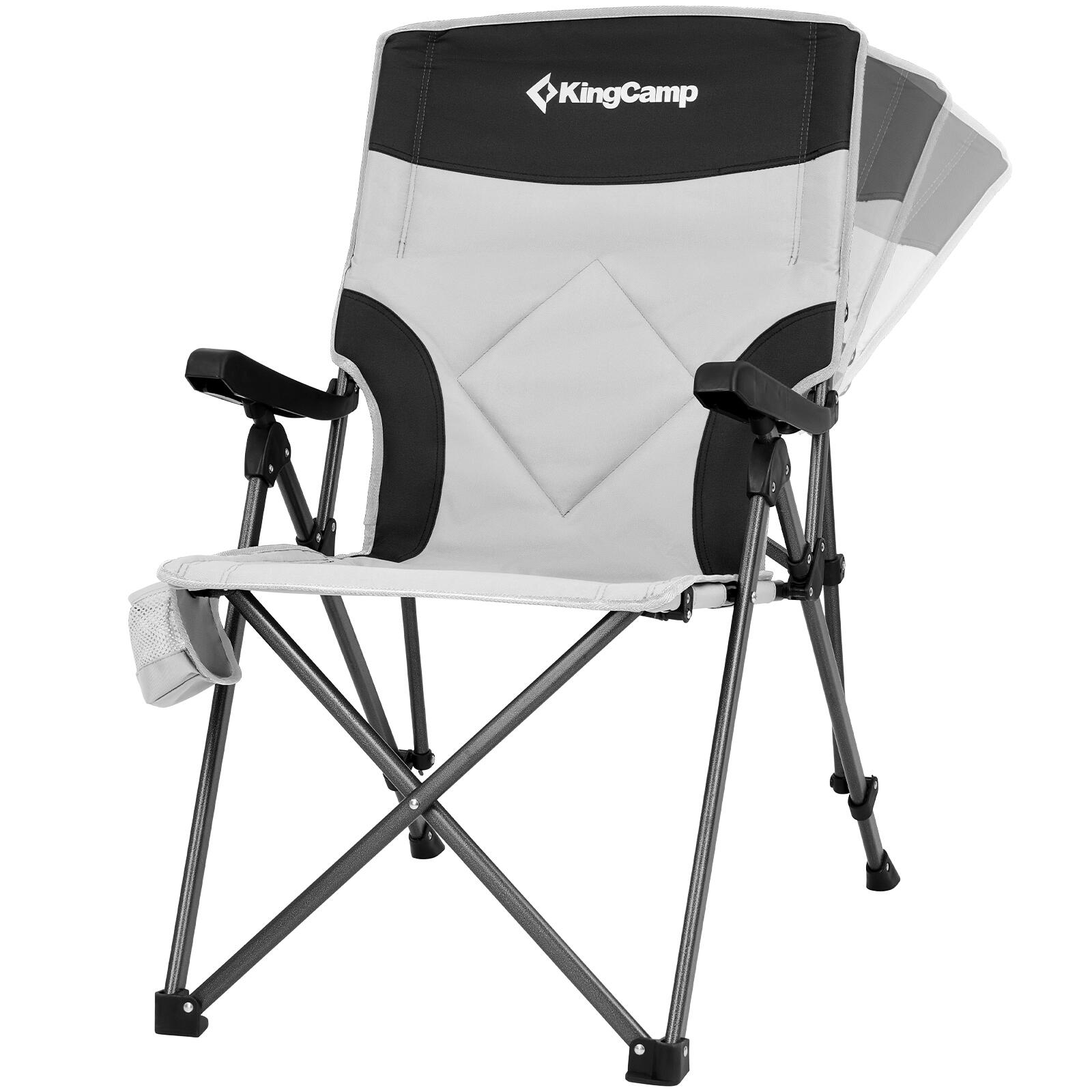 KINGCAMP Campingstoel Pinedale Camping Klapstoel Klapstoel Staal Verstelbaar