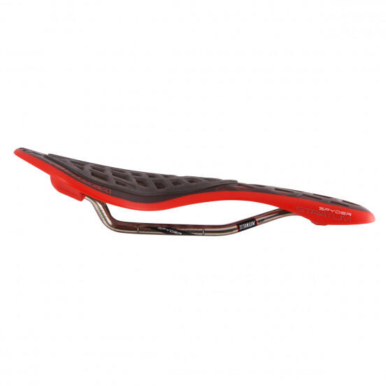 TIOGA Selle Spyder Stratum Titane Red