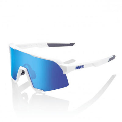 Occhiali S3 Matte White-HiPER Blue Multilayer Mirror Lens