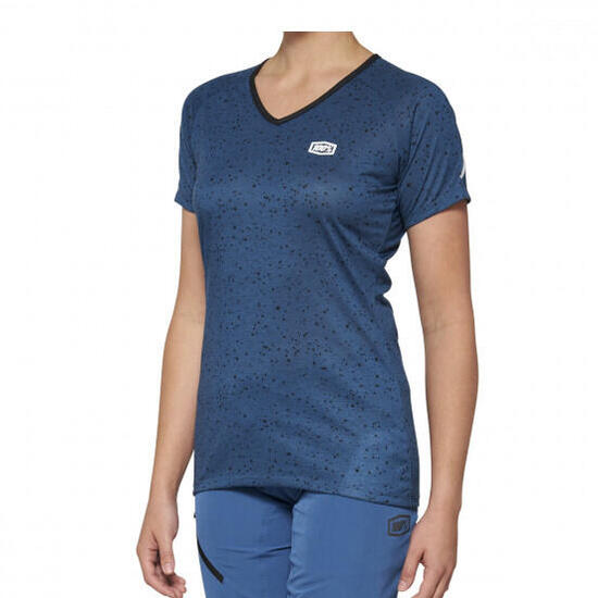 100% Maglia a maniche corte Airmatic Donna Blu / Nero