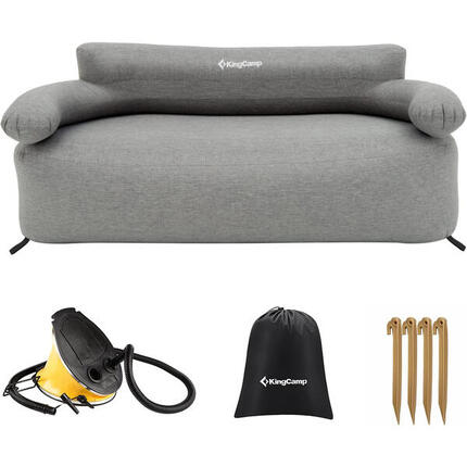 Camping Couch Air Sofa Granit Lounge Outdoor Luft Sitz Möbel Aufblasbar