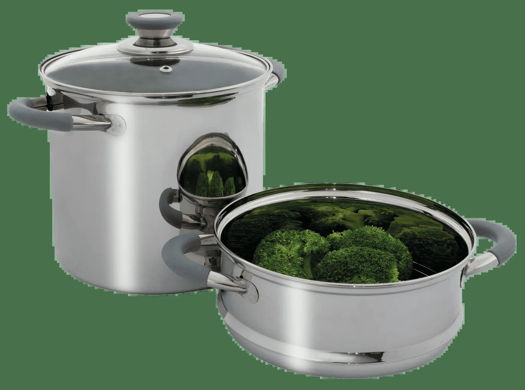 Eurotrail Koch-Set Kingston – 3 Töpfe & Dampfgarer 2/3