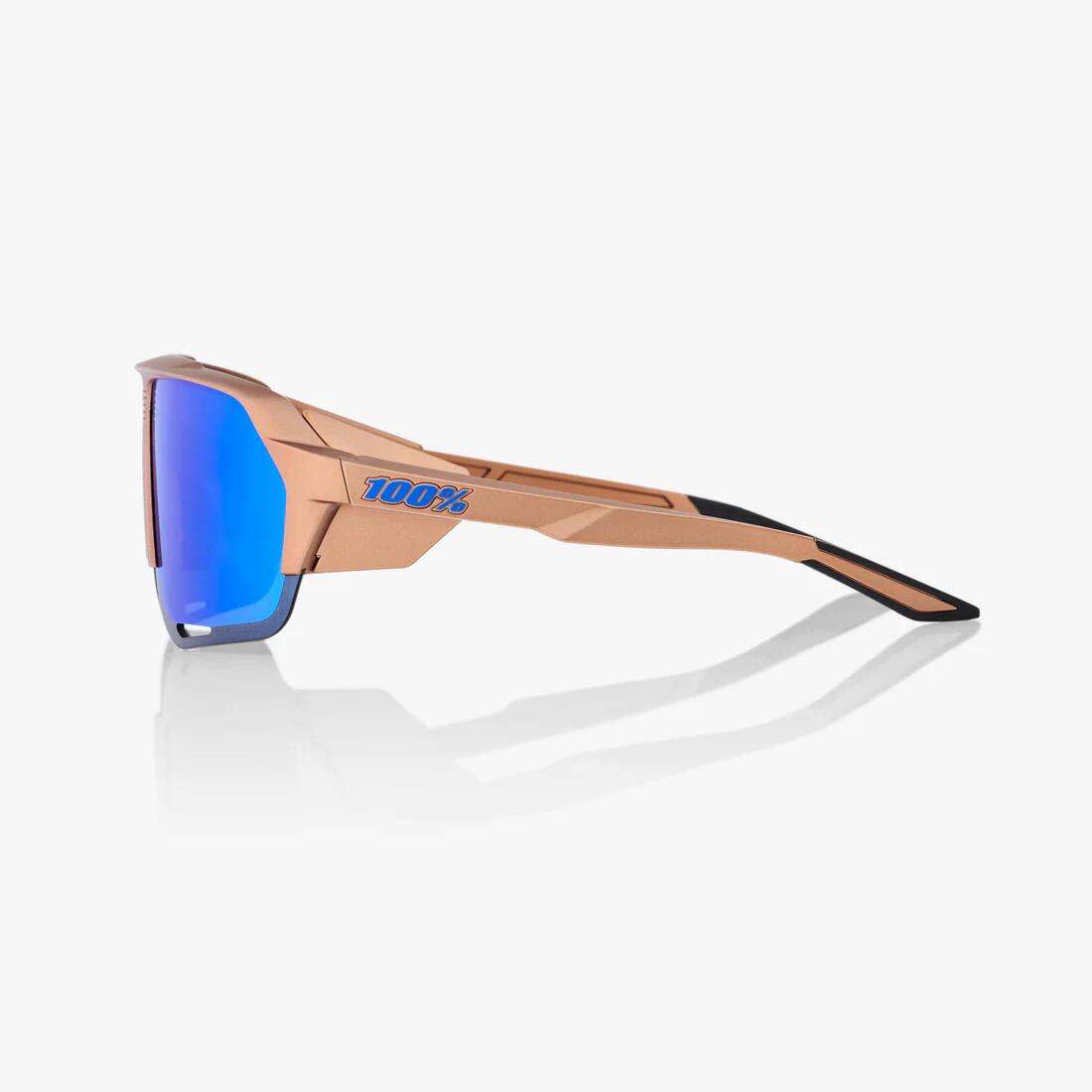 100% Goggles - Norvik Matte Koper Chroom Multilayer Blue Mirror Lenzen 2/5