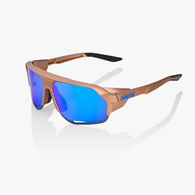 100% Occhiali - Norvik Matte Copper Chrome Multilayer Blue Mirror Lenses