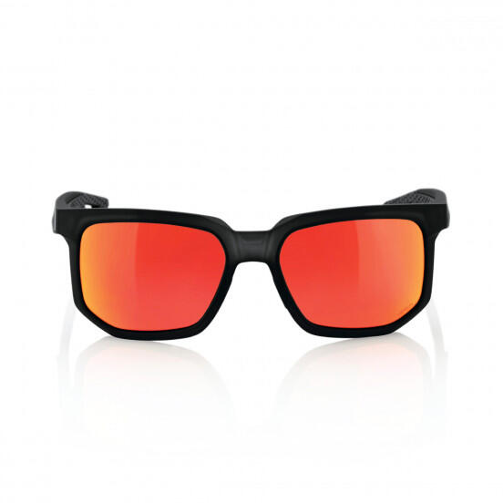 Brille Centric Soft Tact Crystal Black-HiPER Red Multilayer Mirror Lens 2/3