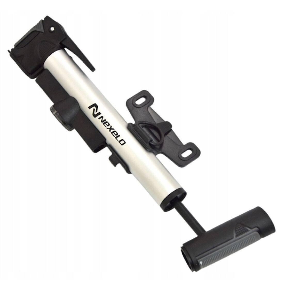 Pompe à main vélo route - Aluminium argent 2/4