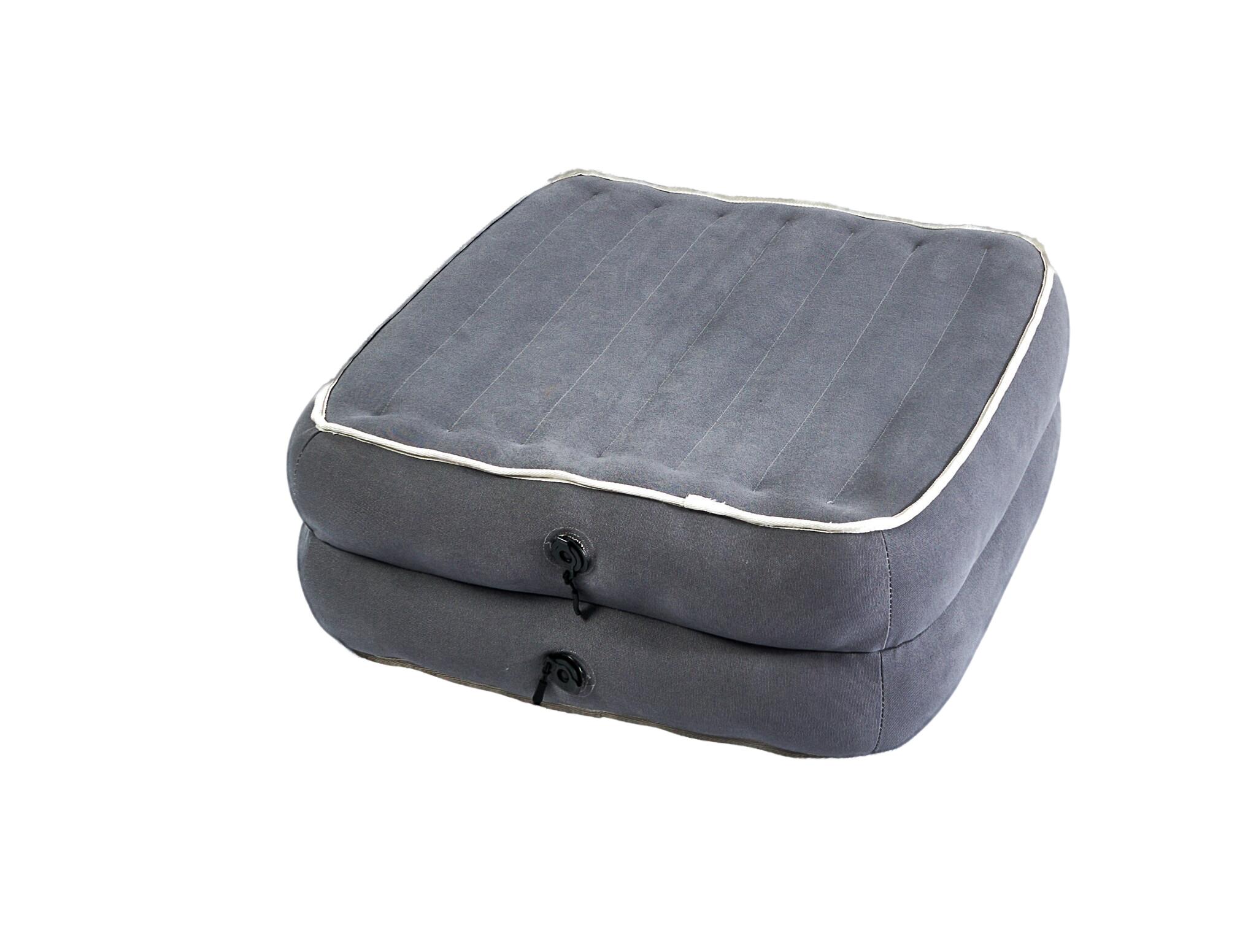 Davron Grey Pouffe Xl Loungestoel Grijs 2/2