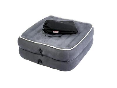 Davron grey pouffe xl loungestoel grijs