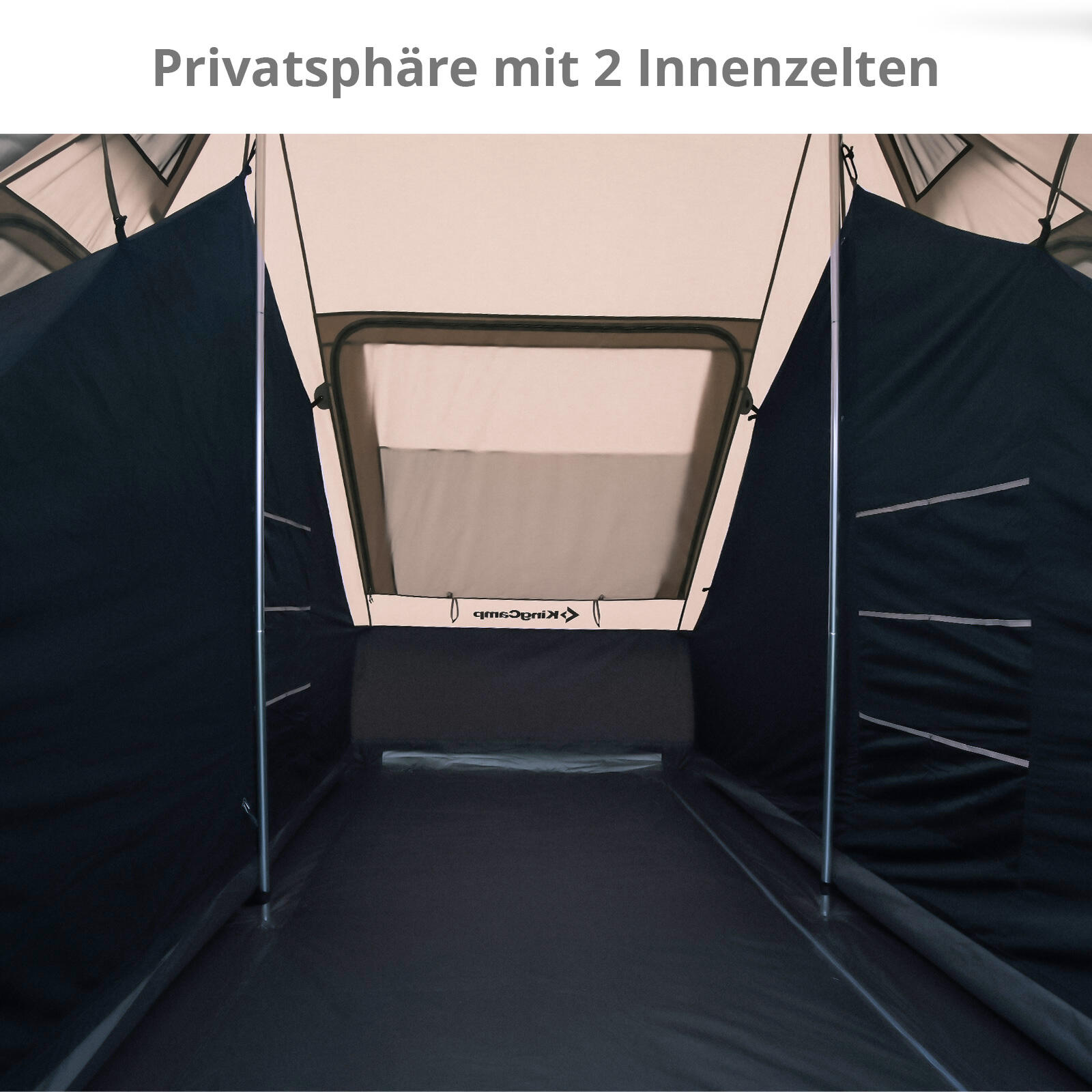 Tente intérieure Pour Khan Villa 2 personnes cabine Glamping de camping 5/7