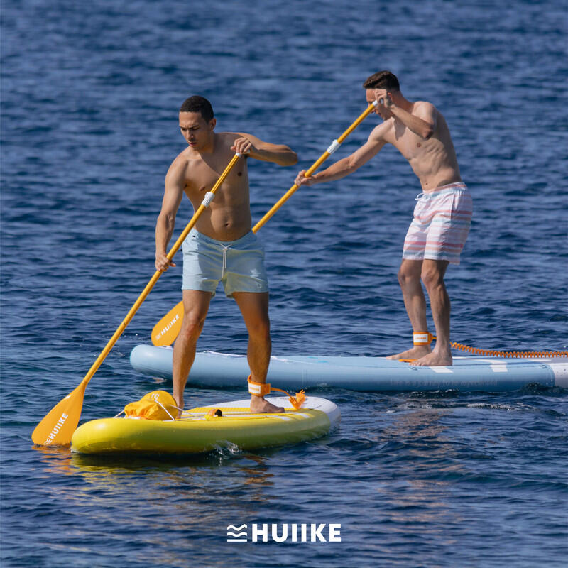 Pagaie SUP 2 în 1 Stand Up Paddle Kayak HUIIKE, Portocaliu, Detasabilă Reglabilă