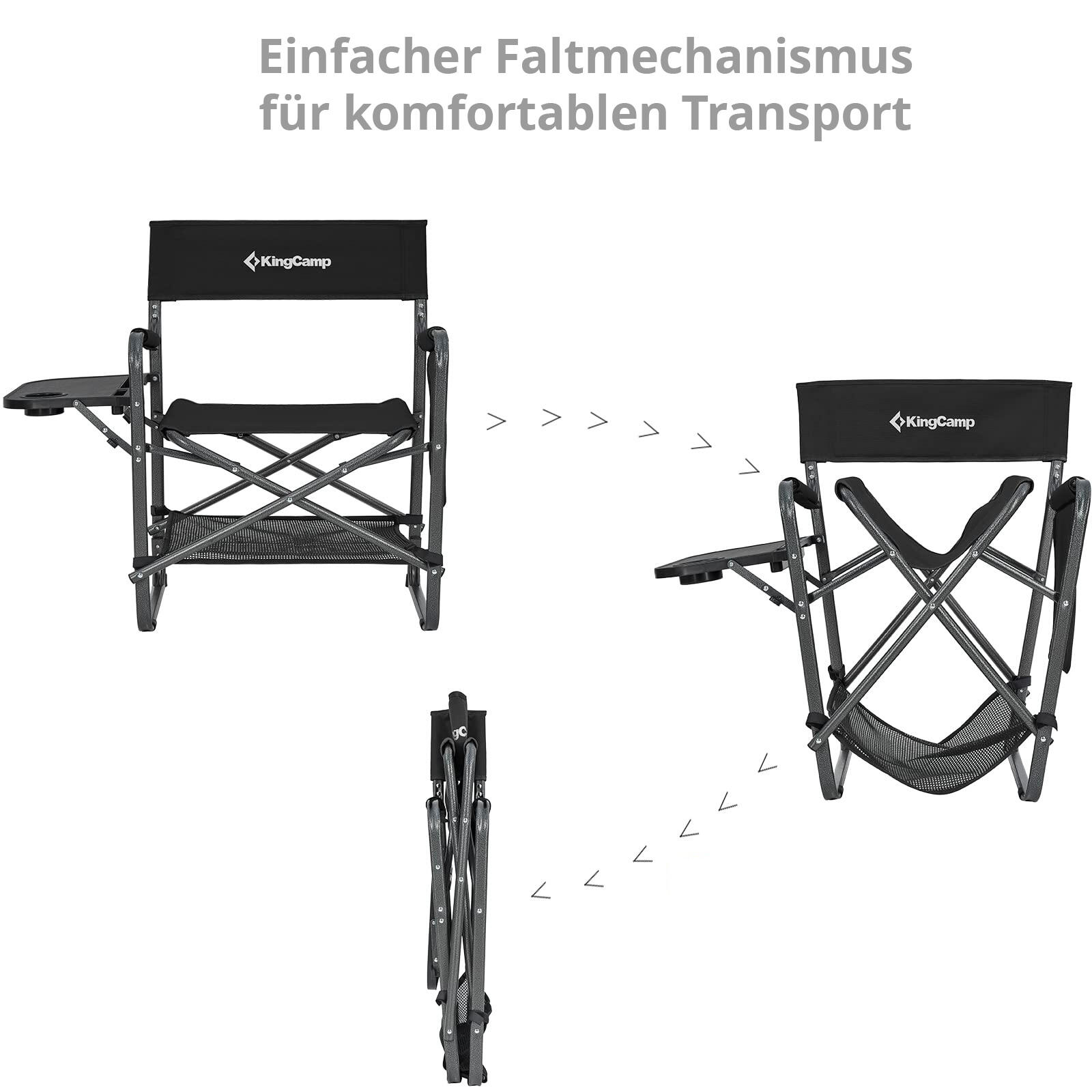 Régie Chaise Director Multi Camping pliante Accoudoir Table 5/7